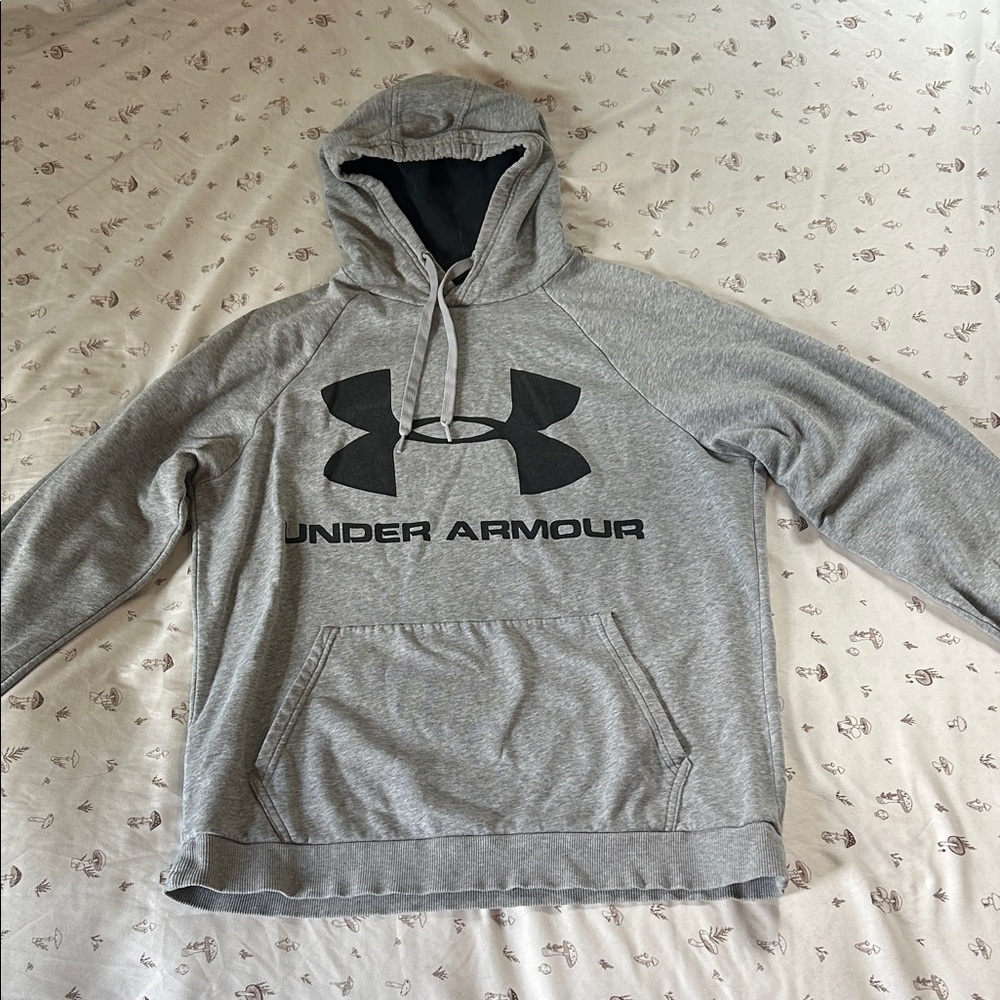 Under Armour Gray Hoodie with Black Logo